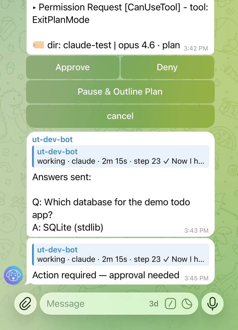 ExitPlanMode with Approve / Deny / Pause & Outline Plan buttons