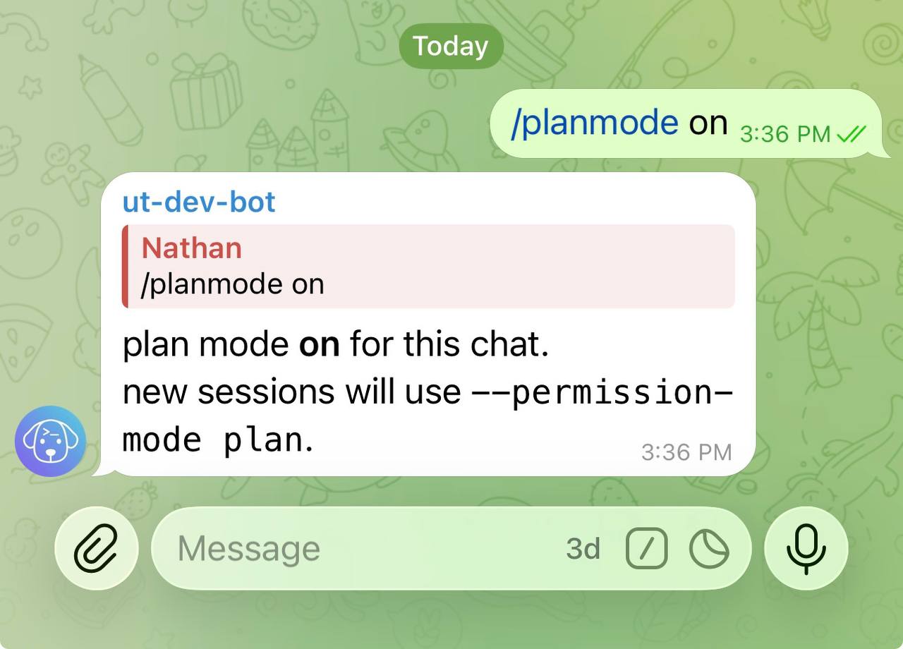 /planmode on confirmation